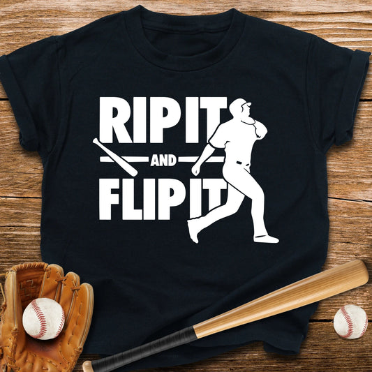 Baseball Bat Flip Youth Tee - HomeRun PrintsKids clothes