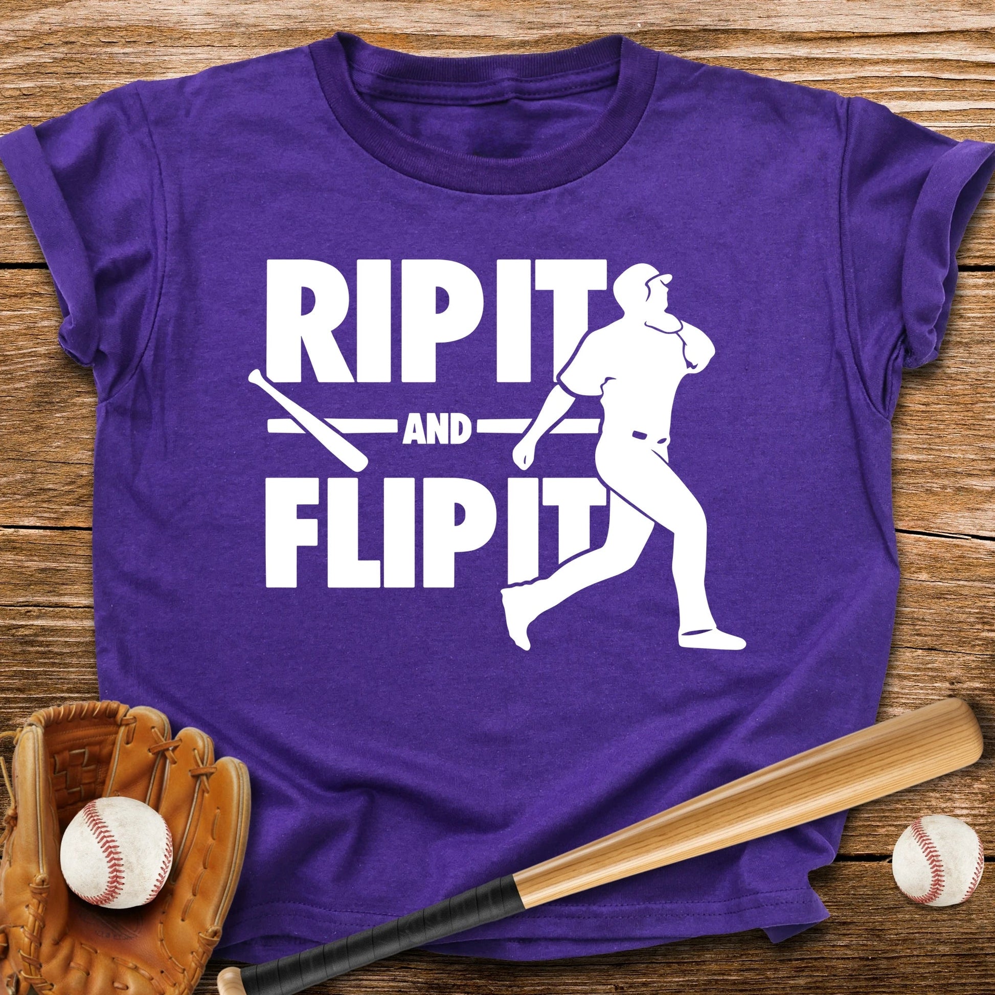 Baseball Bat Flip Youth Tee - HomeRun PrintsKids clothes