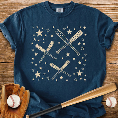 Baseball Bats Stars - HomeRun PrintsComfort Colors