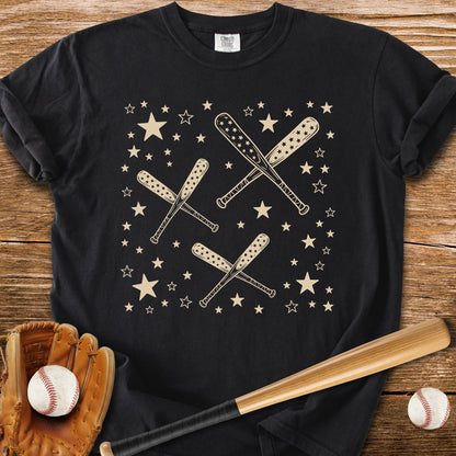 Baseball Bats Stars - HomeRun PrintsComfort Colors