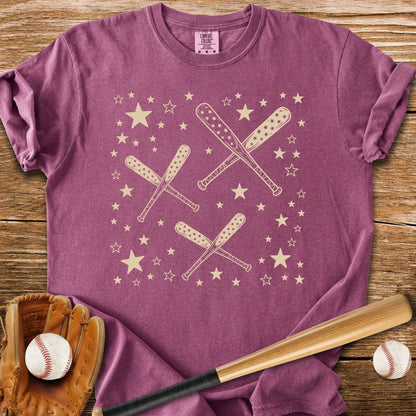 Baseball Bats Stars - HomeRun PrintsComfort Colors