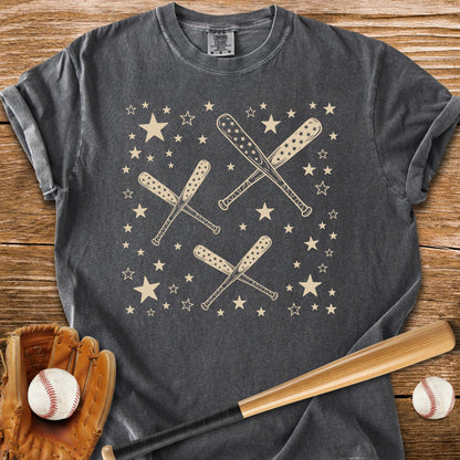 Baseball Bats Stars - HomeRun PrintsComfort Colors