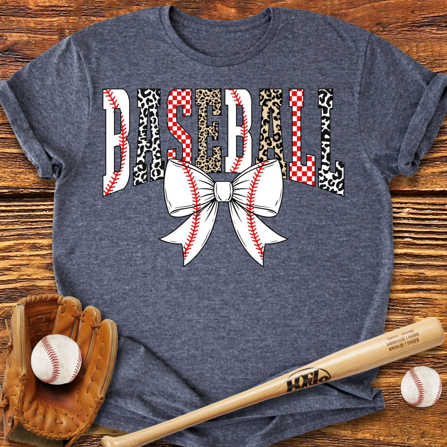 Baseball Bow T-Shirt - HomeRun PrintsT-Shirt