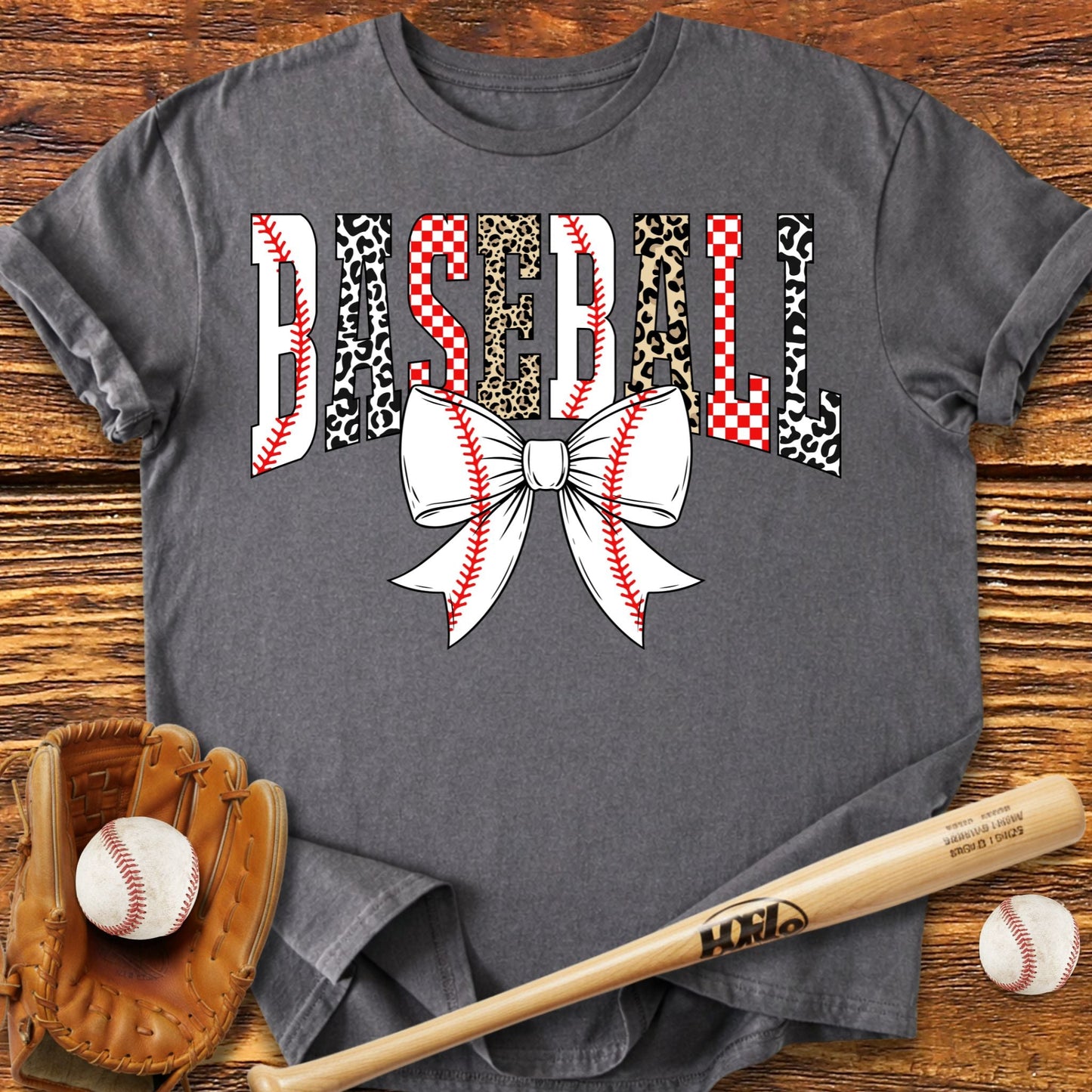 Baseball Bow T-Shirt - HomeRun PrintsT-Shirt