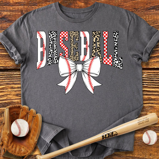 Baseball Bow T-Shirt - HomeRun PrintsT-Shirt