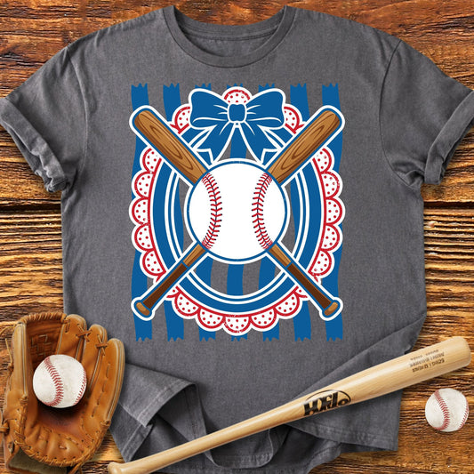 Baseball Bow T-Shirt - HomeRun PrintsT-Shirt