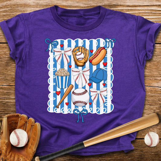 Baseball Bow Youth Tee - HomeRun PrintsKids clothes