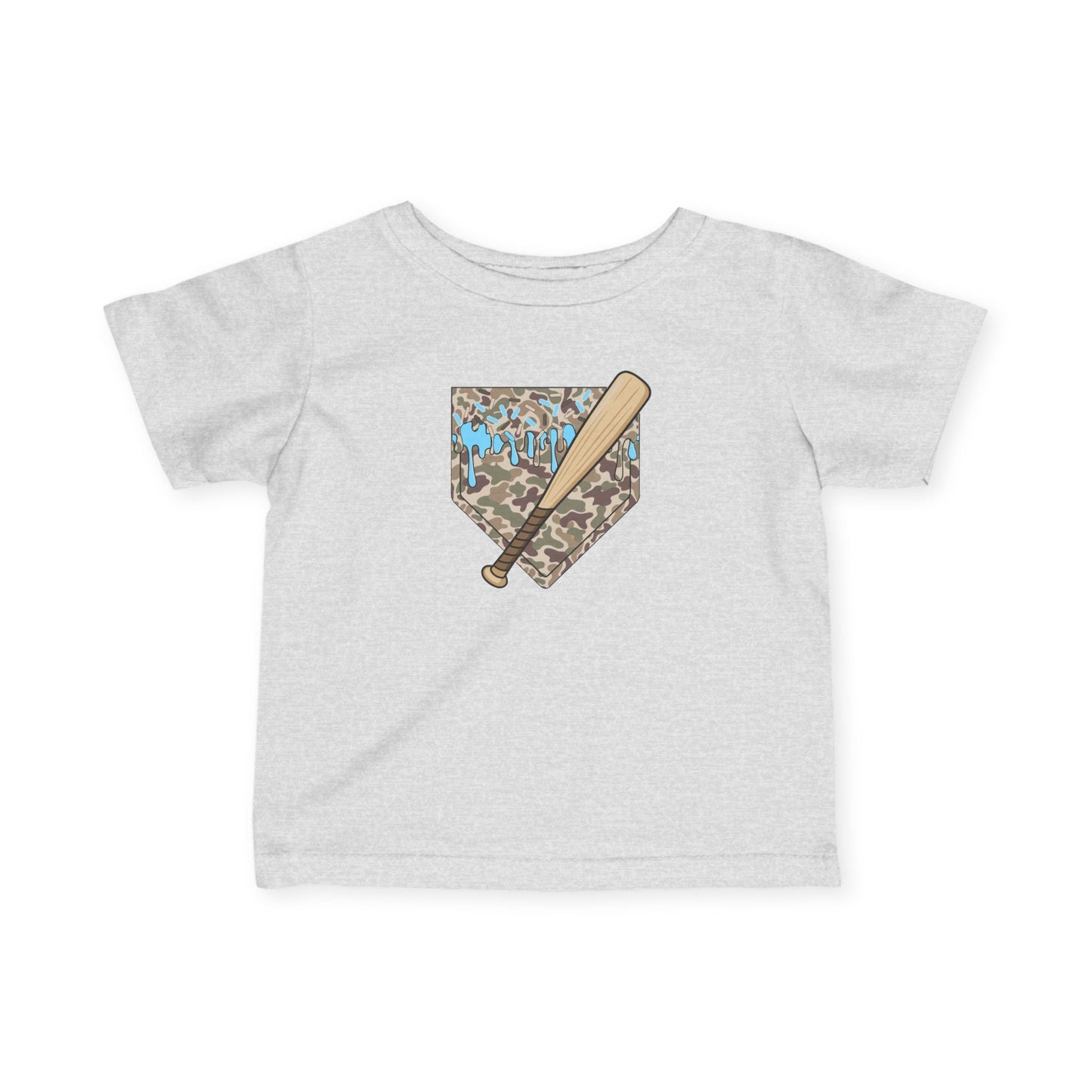 Baseball Camo Drip Infant Baby Tee - HomeRun PrintsKids clothes