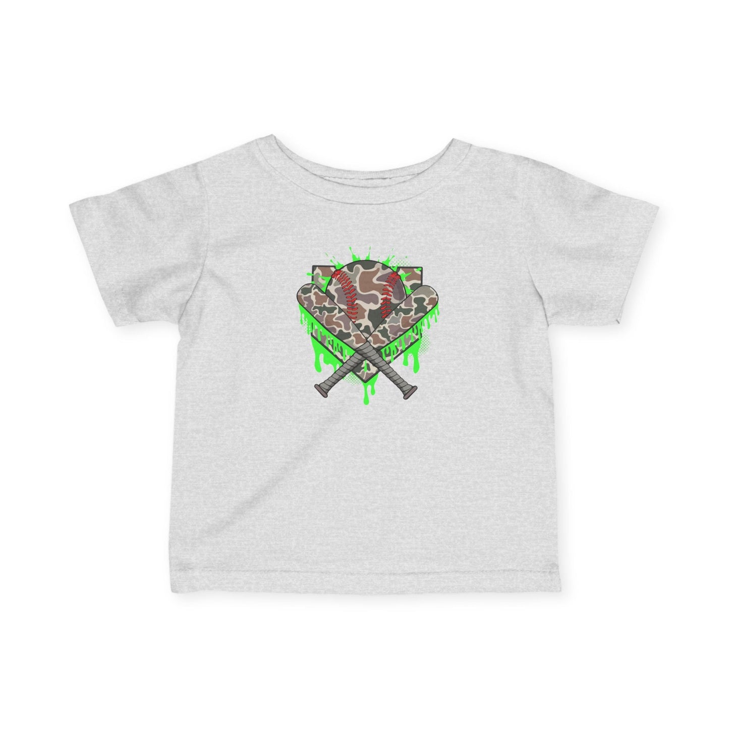 Baseball Camo Drip Infant Baby Tee - HomeRun PrintsKids clothes