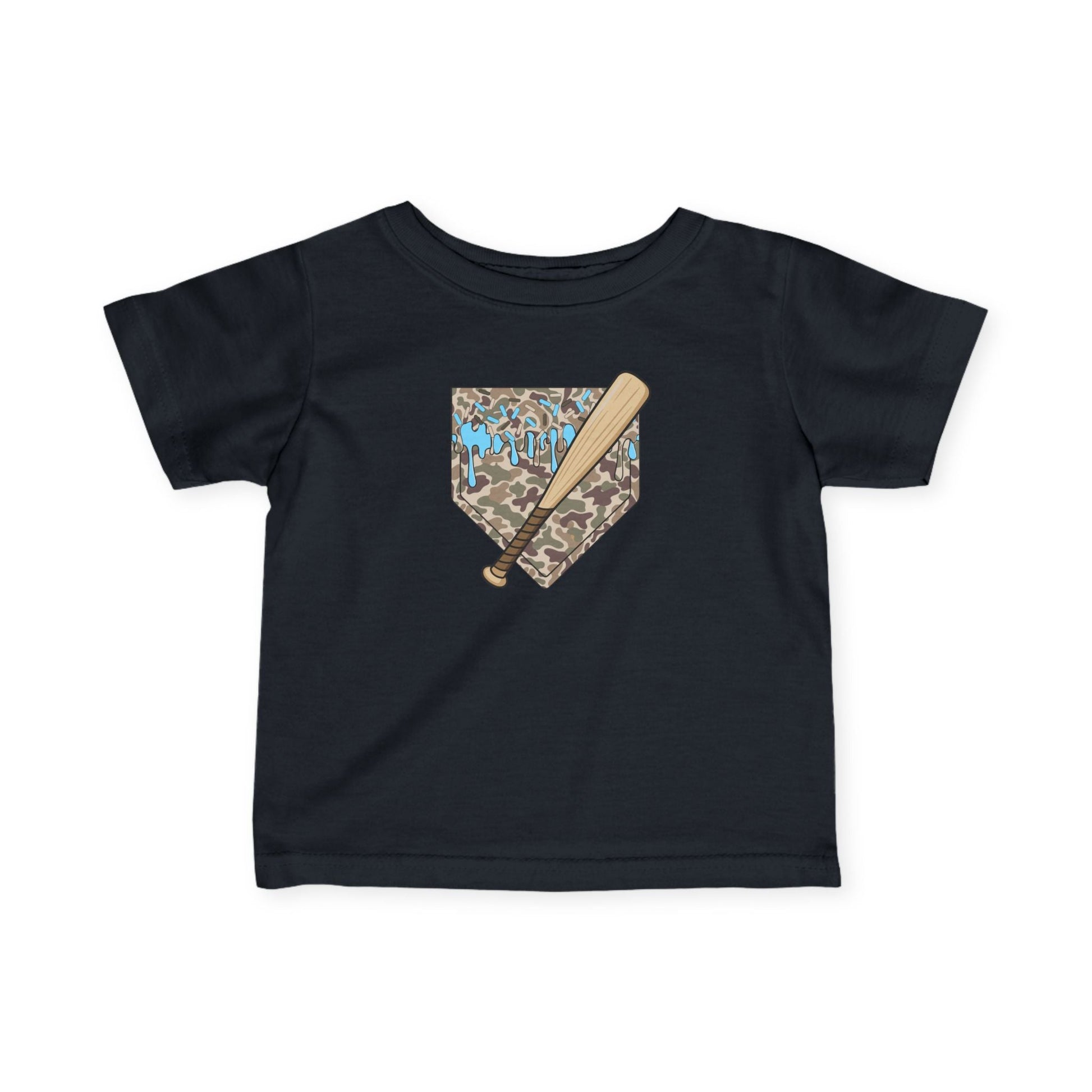 Baseball Camo Drip Infant Baby Tee - HomeRun PrintsKids clothes
