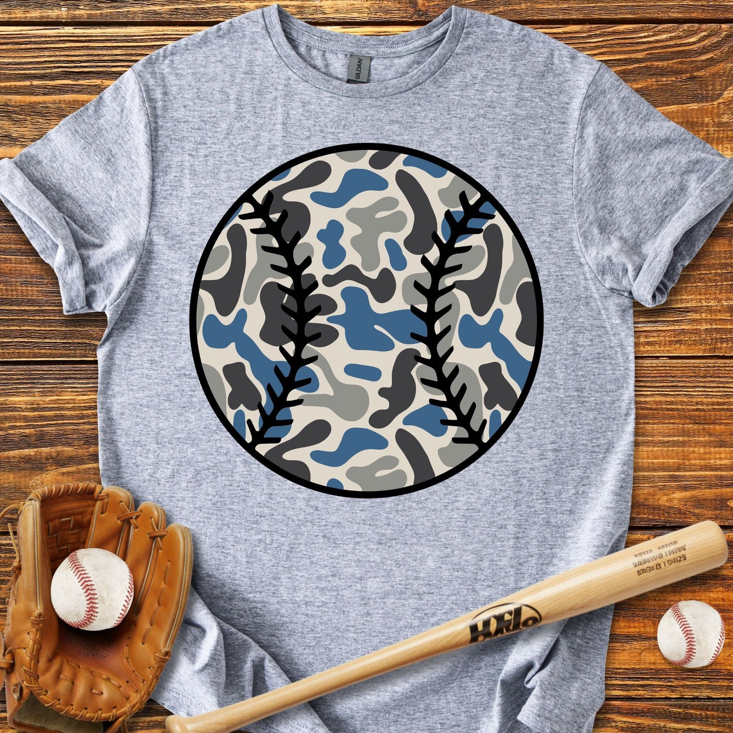 Baseball Camo T-shirt - HomeRun PrintsT-Shirt