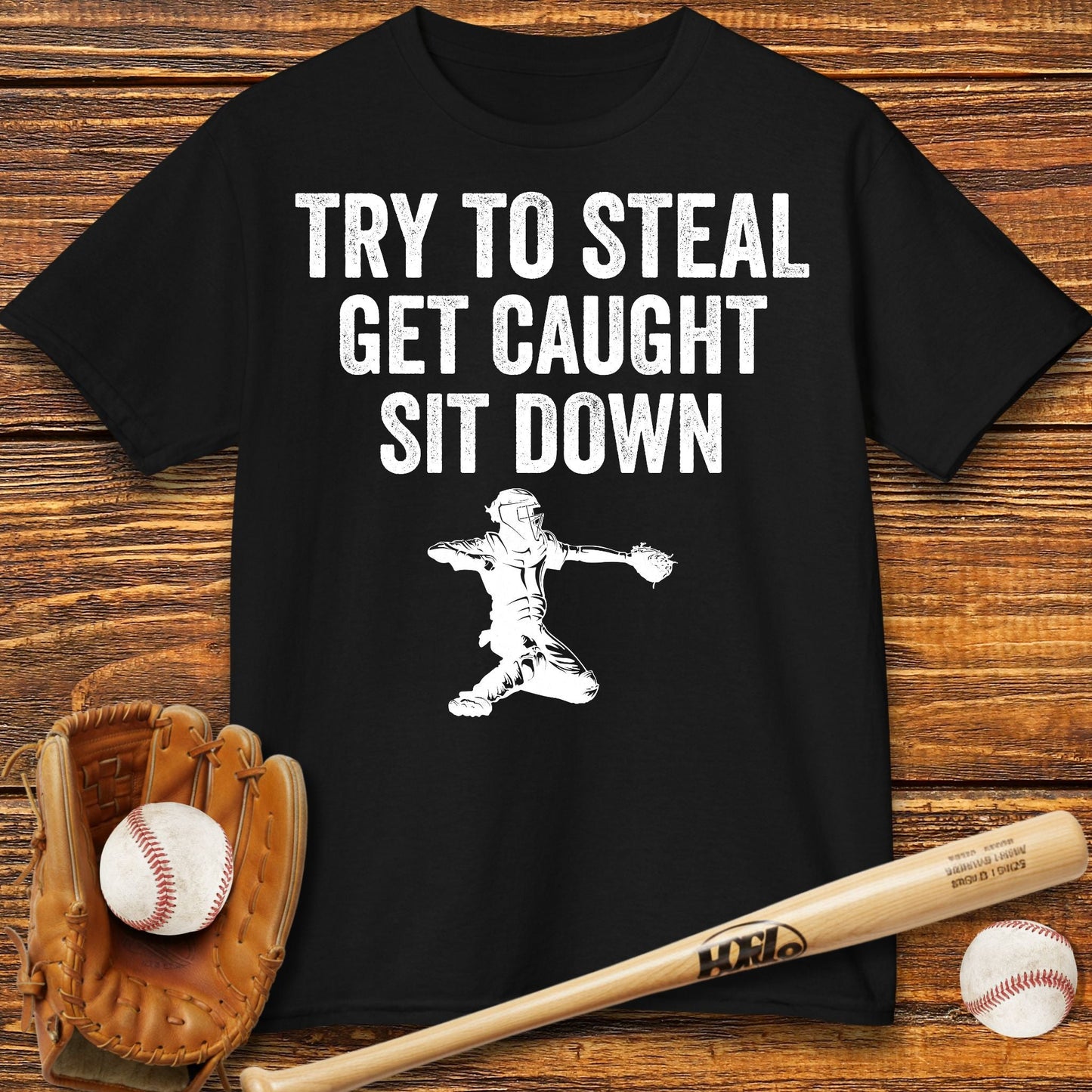 Baseball Catcher Kids T-shirt - HomeRun PrintsKids clothes