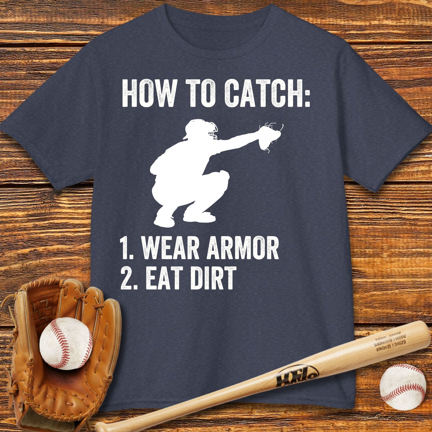 Baseball Catcher Kids T-shirt - HomeRun PrintsKids clothes