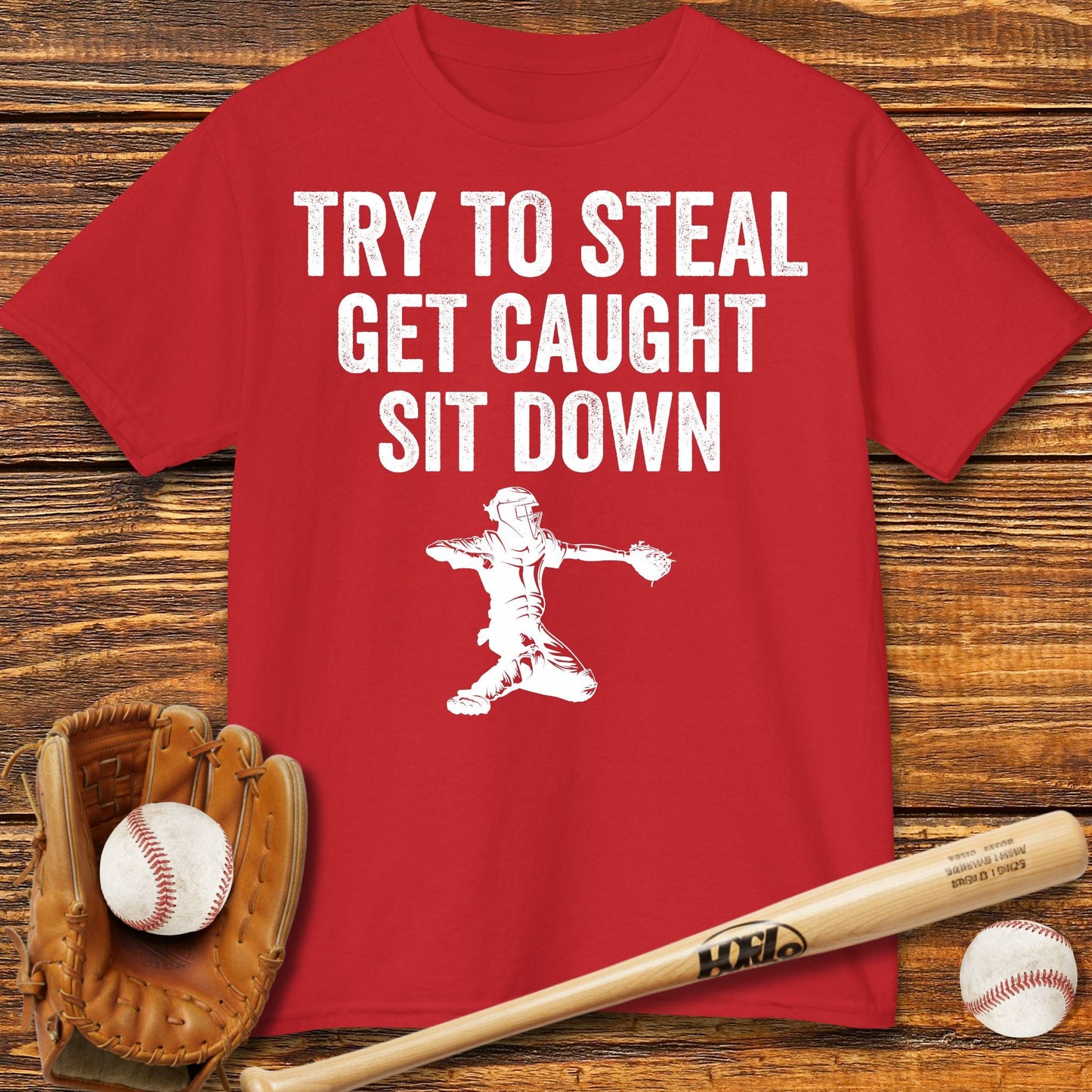 Baseball Catcher Kids T-shirt - HomeRun PrintsKids clothes