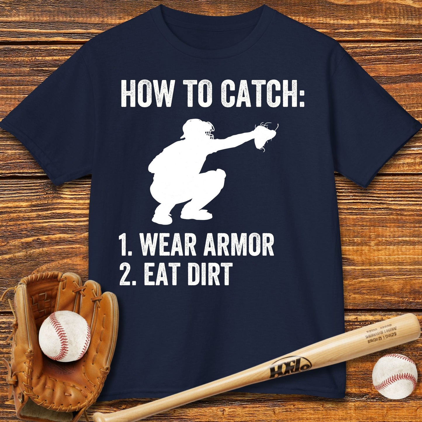 Baseball Catcher Kids T-shirt - HomeRun PrintsKids clothes