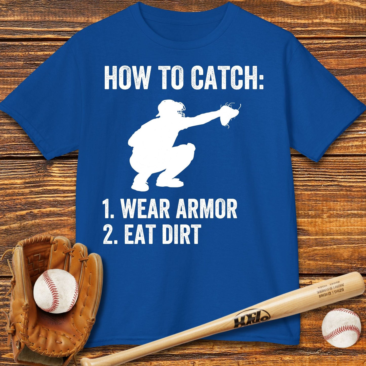 Baseball Catcher Kids T-shirt - HomeRun PrintsKids clothes