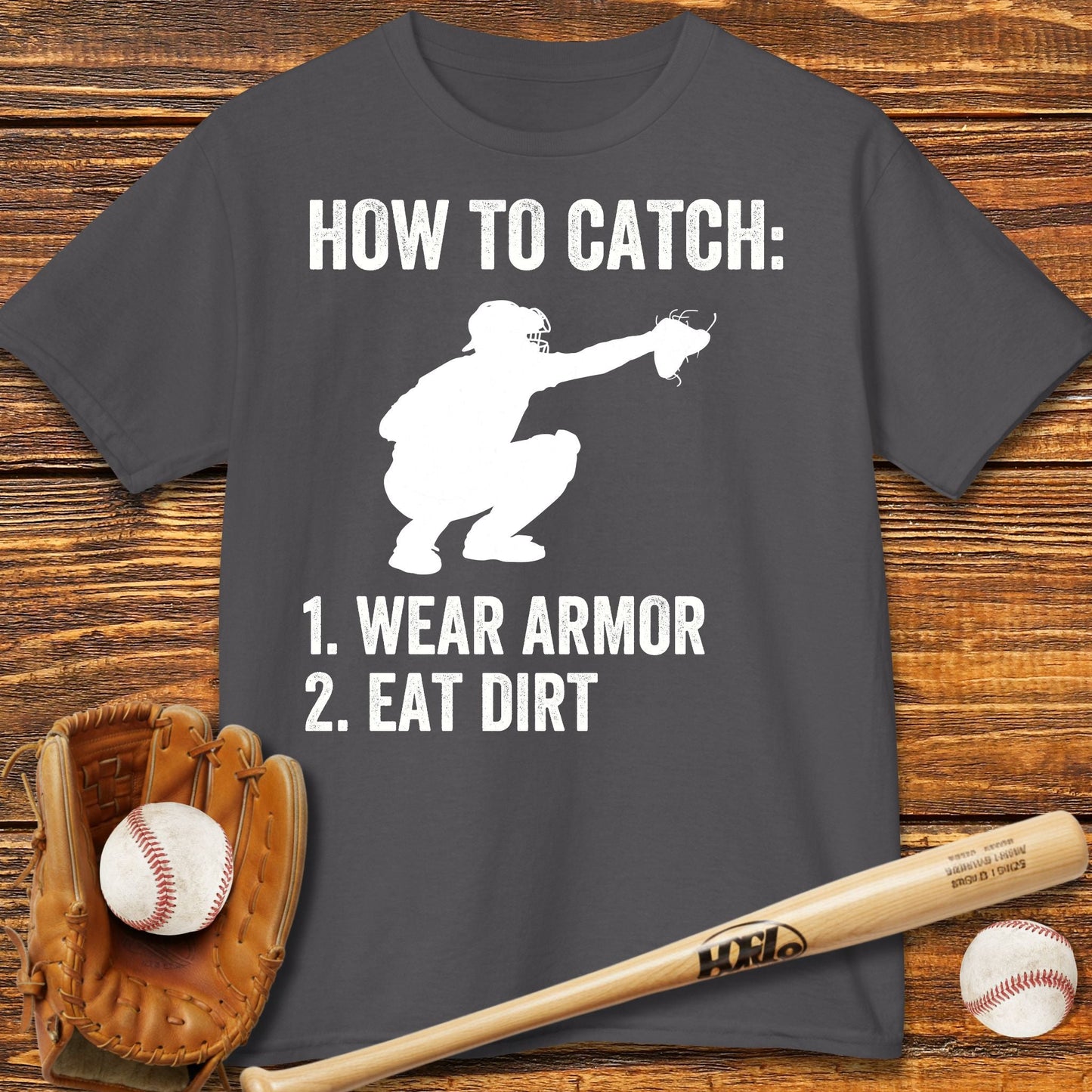 Baseball Catcher Kids T-shirt - HomeRun PrintsKids clothes