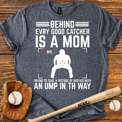 Baseball Catcher Mom T-shirt - HomeRun PrintsT-Shirt