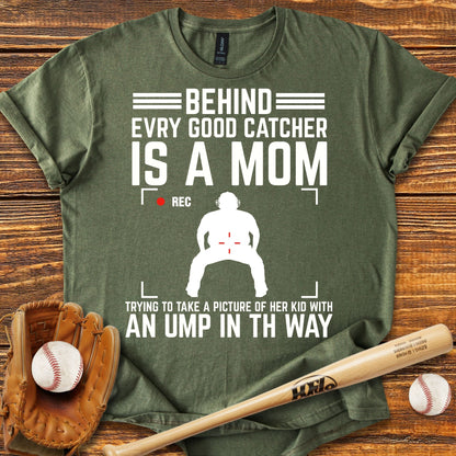 Baseball Catcher Mom T-shirt - HomeRun PrintsT-Shirt