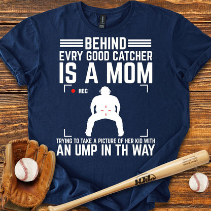 Baseball Catcher Mom T-shirt - HomeRun PrintsT-Shirt