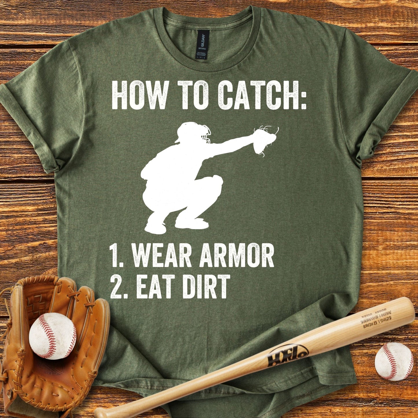 Baseball Catcher T-shirt - HomeRun PrintsT-Shirt