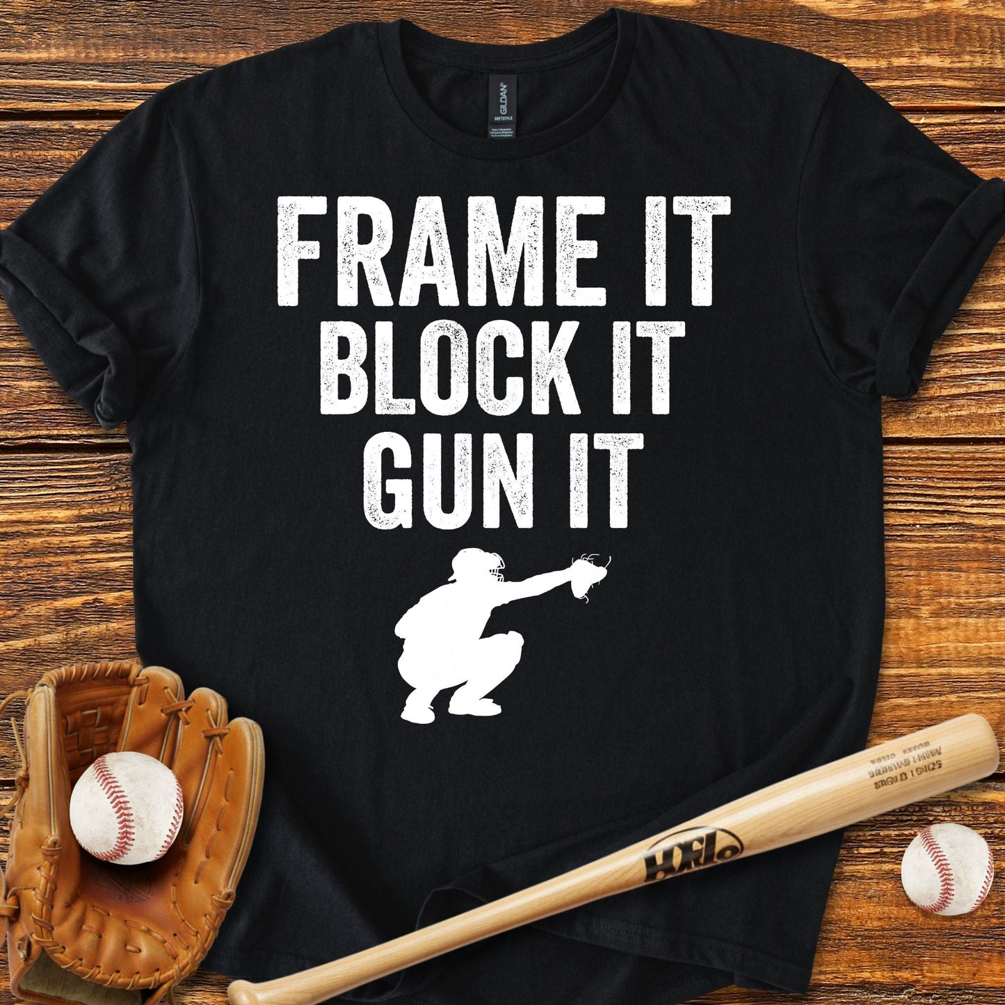 Baseball Catcher T-shirt - HomeRun PrintsT-Shirt