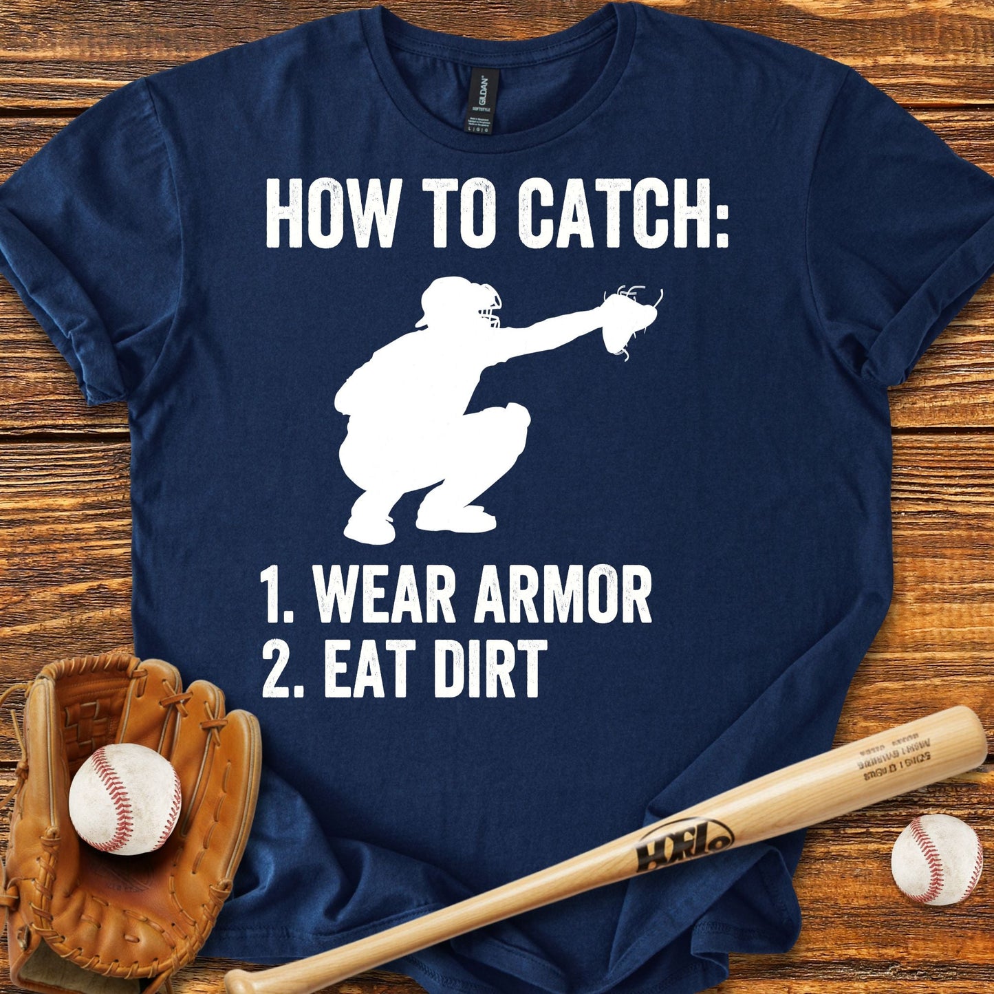 Baseball Catcher T-shirt - HomeRun PrintsT-Shirt