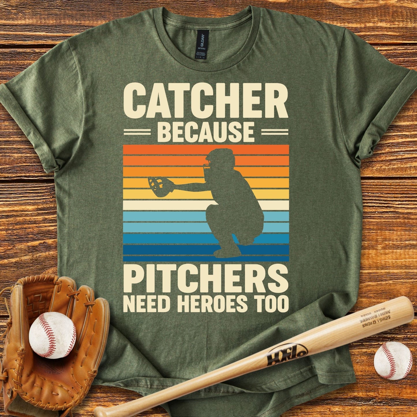 Baseball Catcher T-shirt - HomeRun PrintsT-Shirt