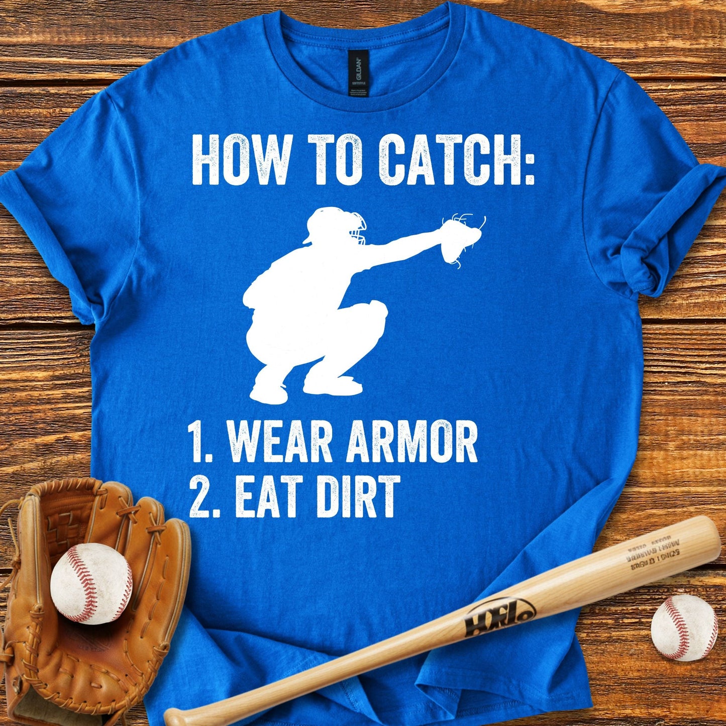 Baseball Catcher T-shirt - HomeRun PrintsT-Shirt