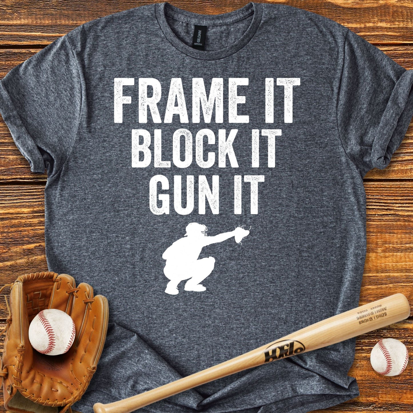 Baseball Catcher T-shirt - HomeRun PrintsT-Shirt