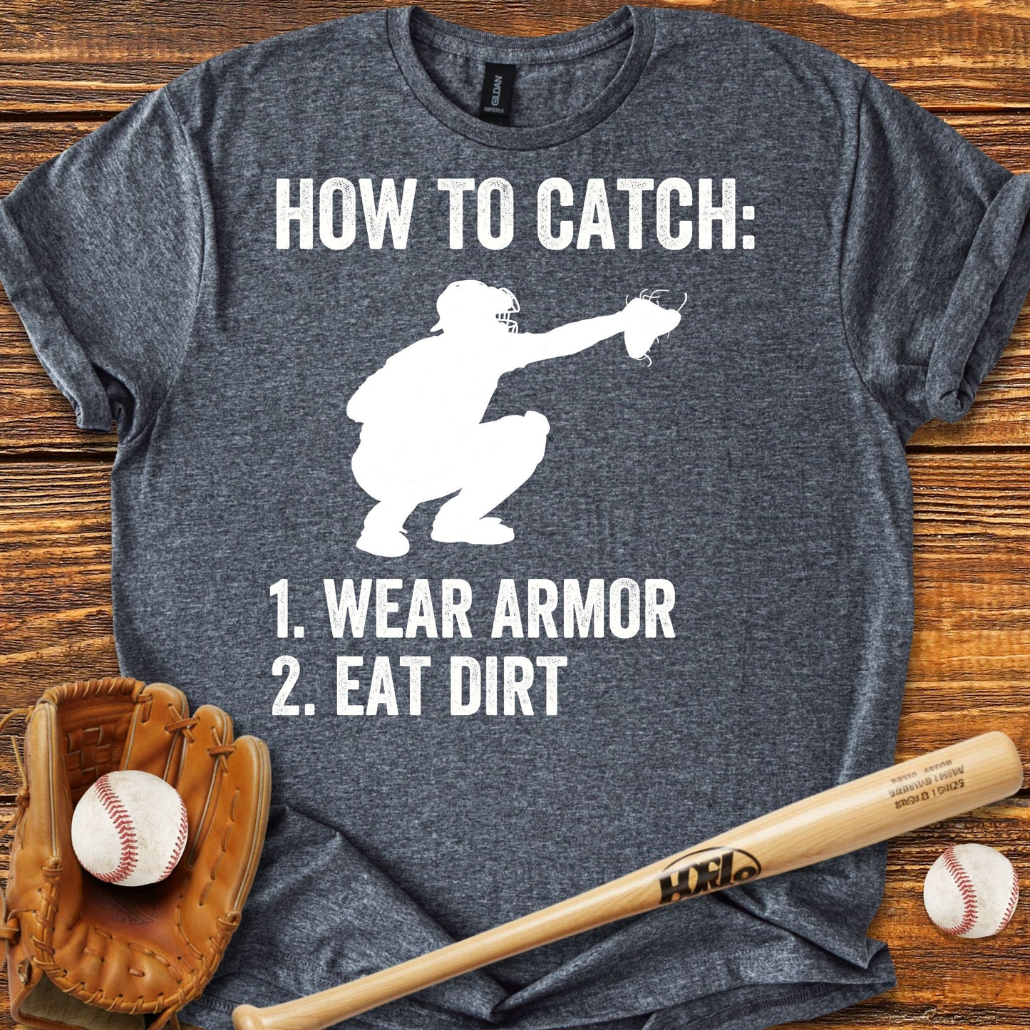 Baseball Catcher T-shirt - HomeRun PrintsT-Shirt