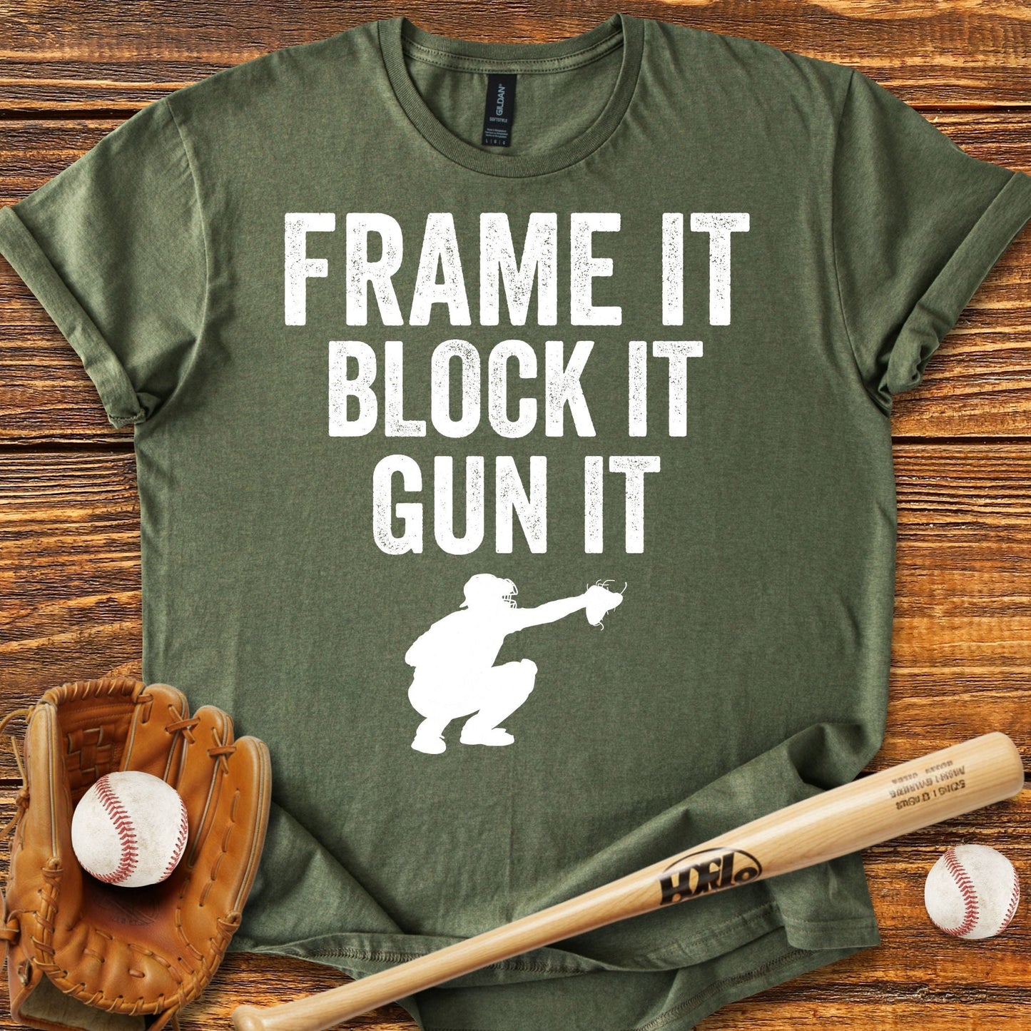 Baseball Catcher T-shirt - HomeRun PrintsT-Shirt