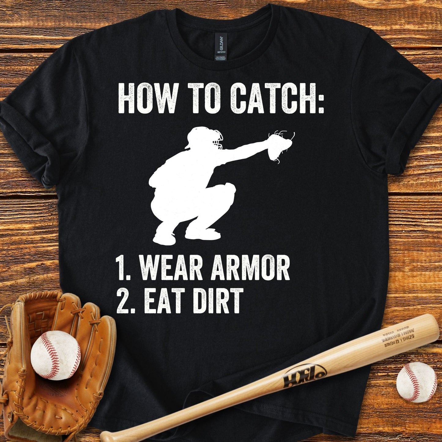 Baseball Catcher T-shirt - HomeRun PrintsT-Shirt