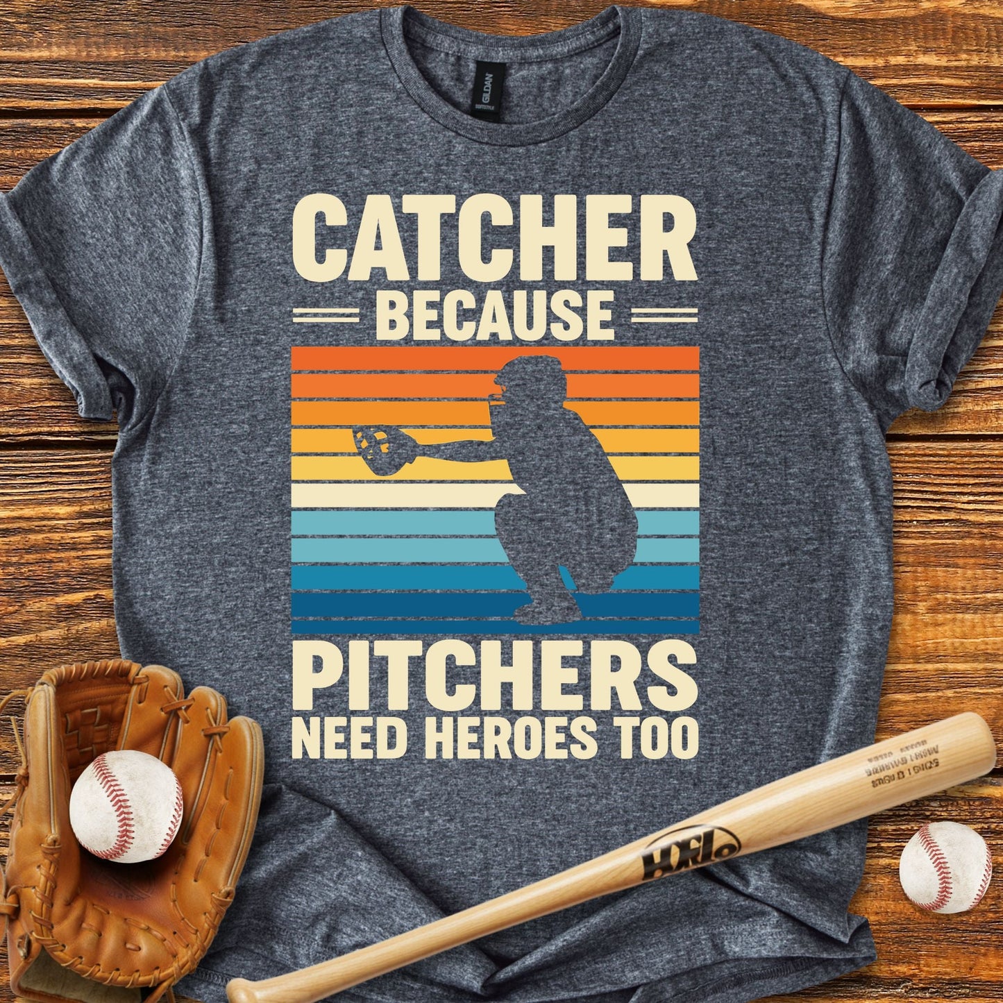 Baseball Catcher T-shirt - HomeRun PrintsT-Shirt