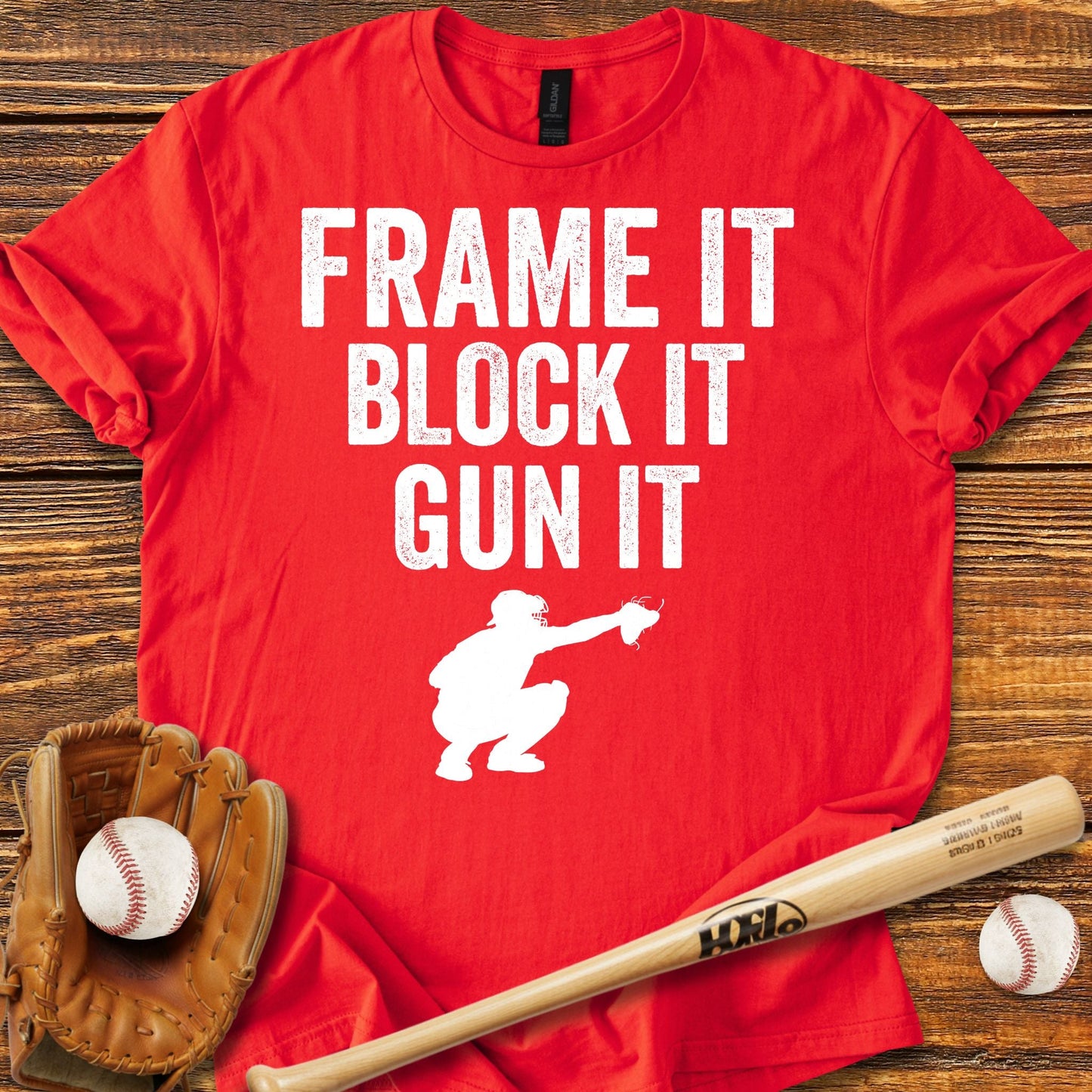 Baseball Catcher T-shirt - HomeRun PrintsT-Shirt