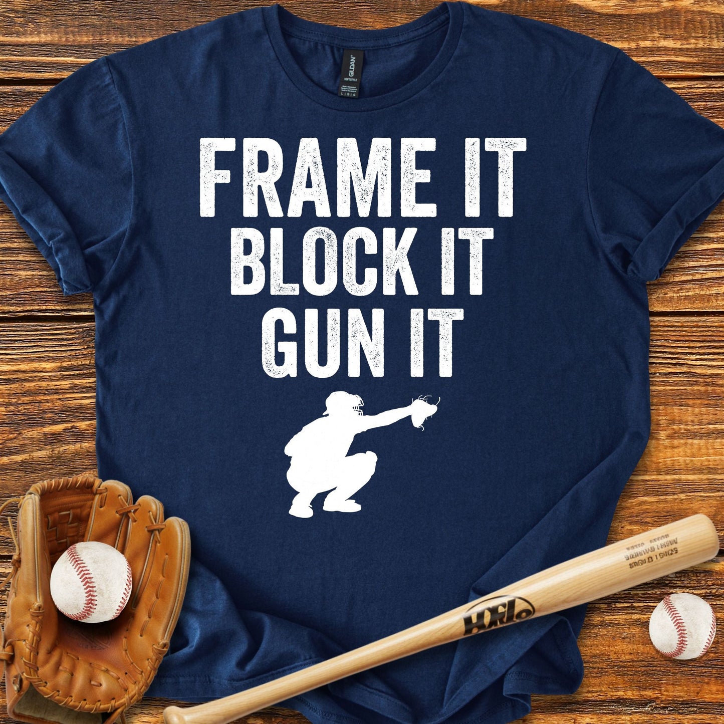 Baseball Catcher T-shirt - HomeRun PrintsT-Shirt