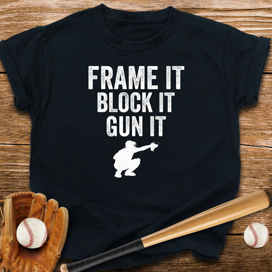 Baseball Catcher Youth Tee - HomeRun PrintsKids clothes