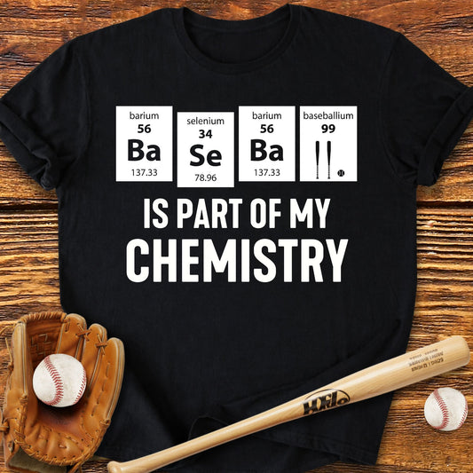 Baseball Chemistry Periodic Table T-Shirt - HomeRun PrintsT-Shirt