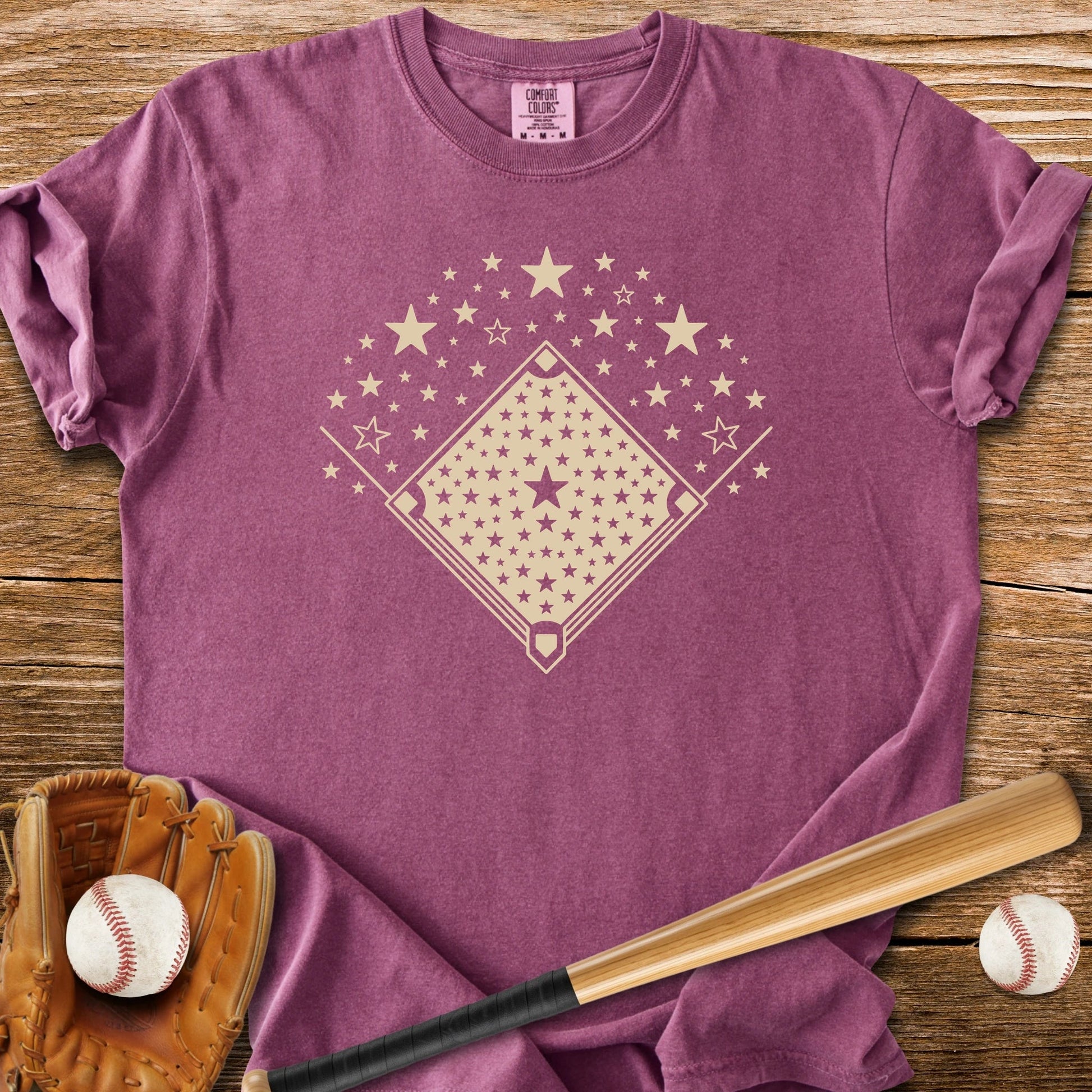 Baseball Diamond Stars - HomeRun PrintsComfort Colors