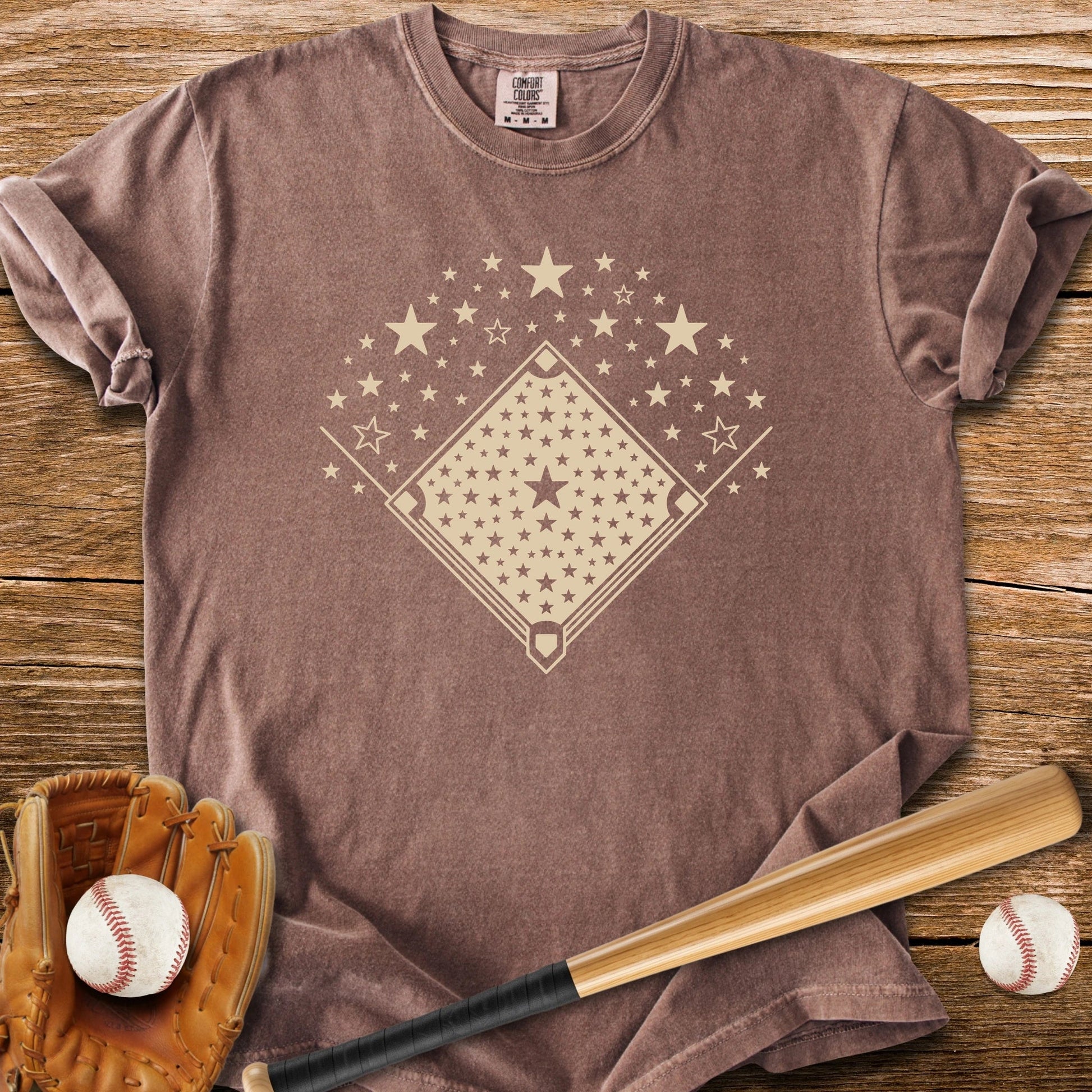 Baseball Diamond Stars - HomeRun PrintsComfort Colors