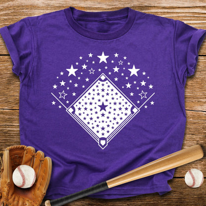 Baseball Diamond Stars Youth Tee - HomeRun PrintsKids clothes