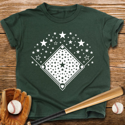 Baseball Diamond Stars Youth Tee - HomeRun PrintsKids clothes
