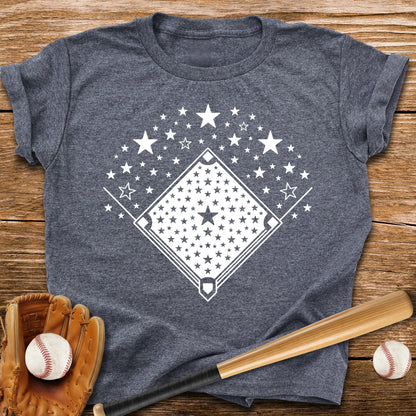 Baseball Diamond Stars Youth Tee - HomeRun PrintsKids clothes