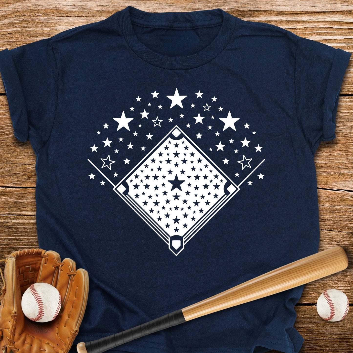 Baseball Diamond Stars Youth Tee - HomeRun PrintsKids clothes