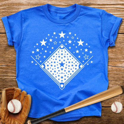 Baseball Diamond Stars Youth Tee - HomeRun PrintsKids clothes