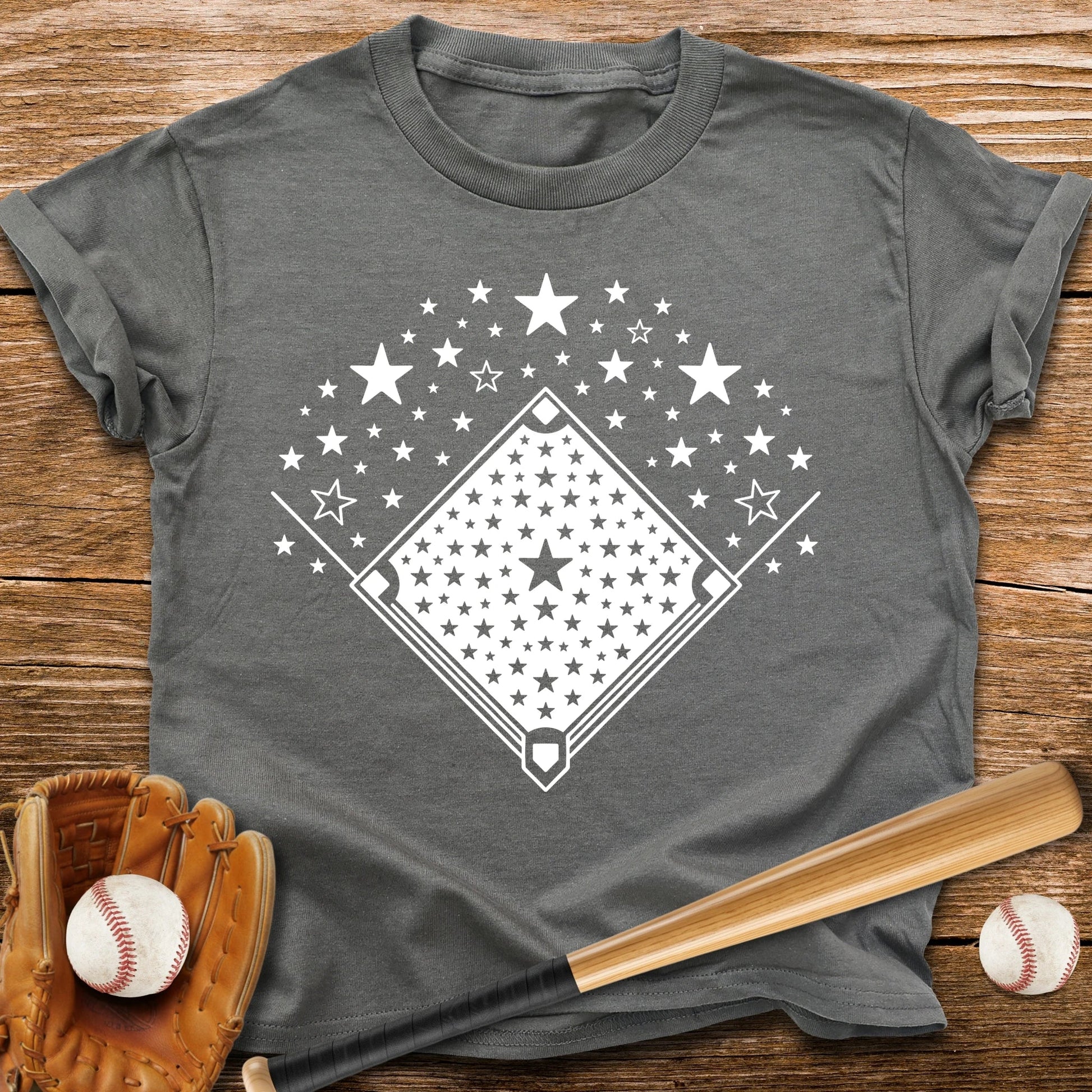Baseball Diamond Stars Youth Tee - HomeRun PrintsKids clothes