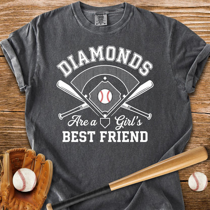Baseball Diamonds Girl - HomeRun PrintsComfort Colors