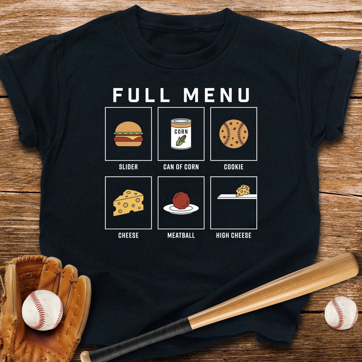 Baseball Diner Menu Youth Tee - HomeRun PrintsKids clothes