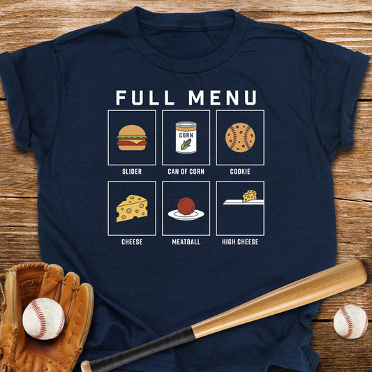 Baseball Diner Menu Youth Tee - HomeRun PrintsKids clothes