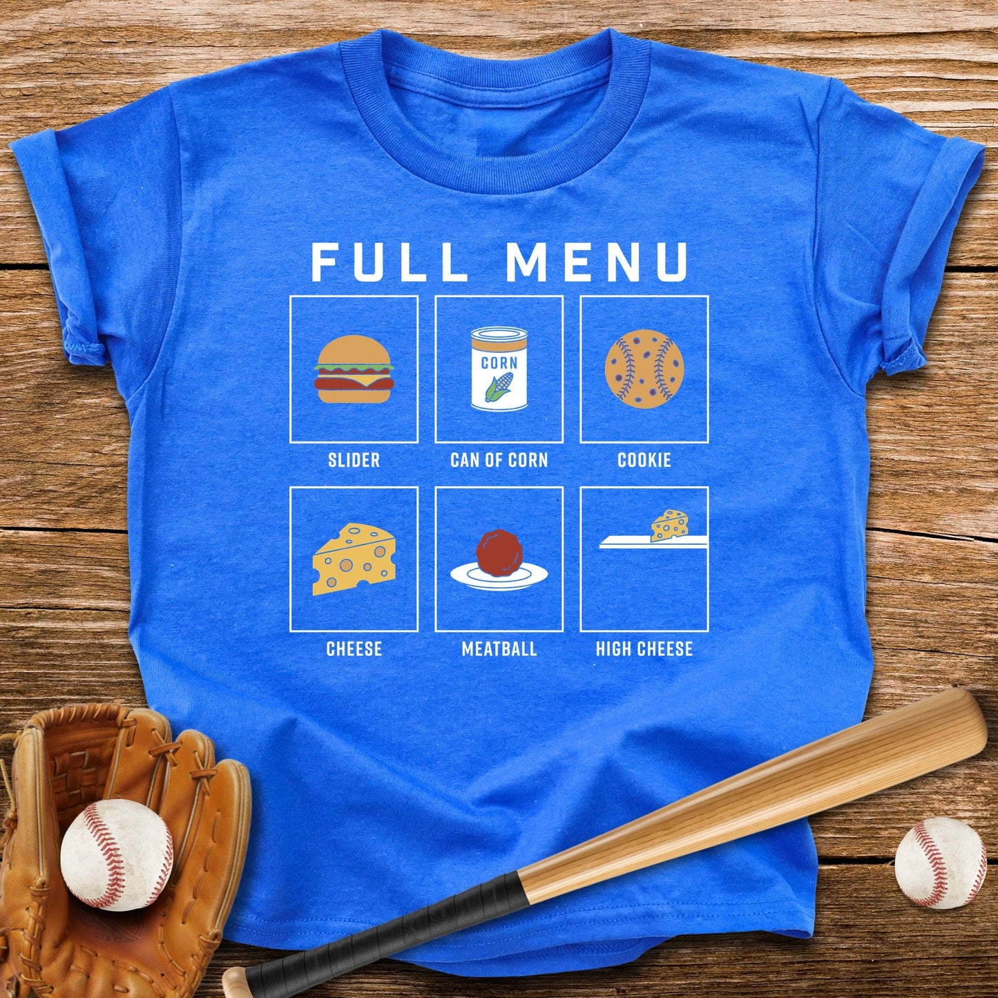 Baseball Diner Menu Youth Tee - HomeRun PrintsKids clothes